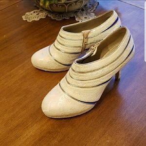 Shoes of Prey lacey bootie pumps